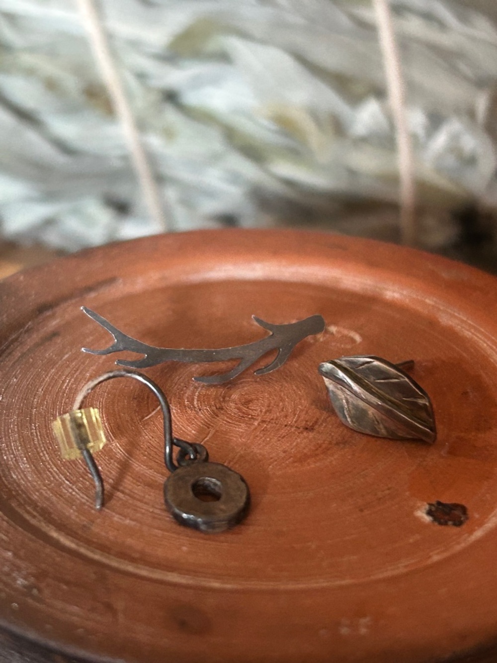 Set of Handmade Sterling Silver Single Earrings (3)